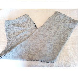 Blue Gray Sigrid Olsen Floral Slacks 14